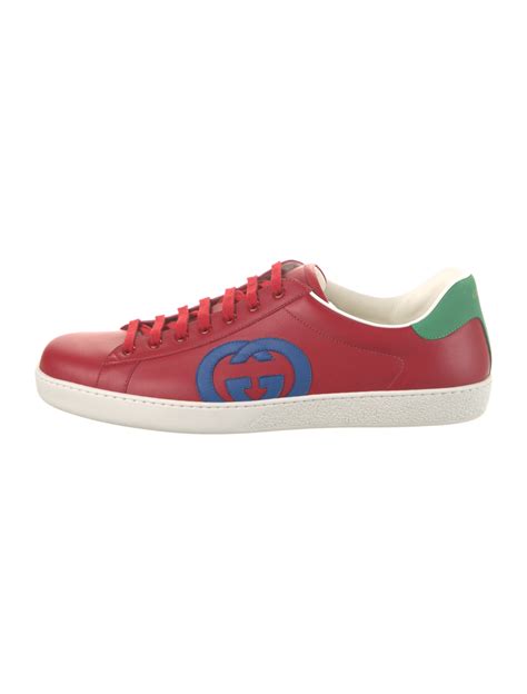 gucci ace red|ace leather gucci sneakers.